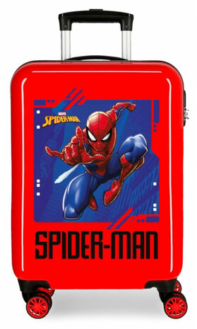 handbagagetrolley Spider-Man 33 liter hardcase rood