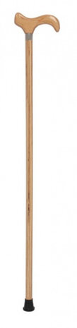 wandelstok 92 cm hout lichtbruin