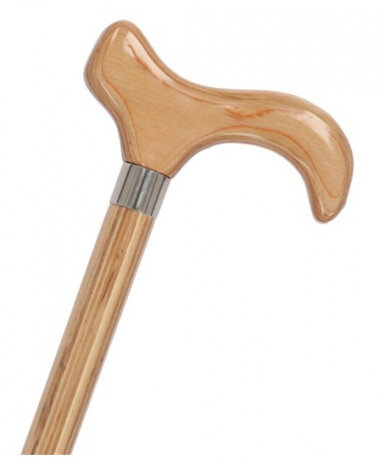 wandelstok 92 cm hout lichtbruin