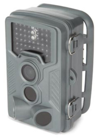 wildcamera 8 MP IP66 nachtzicht 13,6 x 9 cm grijs