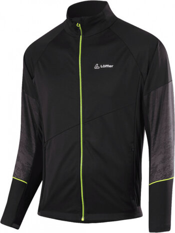 softshelljas WS Light heren polyester zwart/geel maat 56
