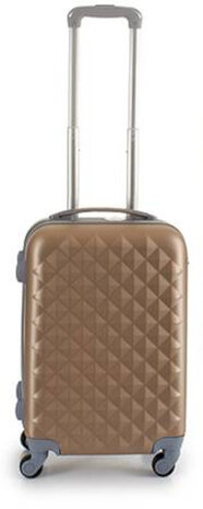 handbagagekoffer Ruit hardcase 33 liter beige