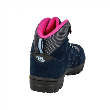 wandelschoen Bergen High su&egrave;de navy/roze maat 28