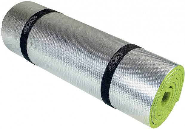 slaapmat 180 x 50 cm foam/PE/aluminium lichtgroen