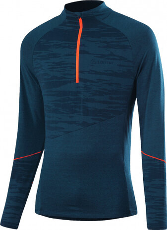 thermoshirt Midlayer Pace heren polykatoen blauw mt 54