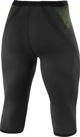 thermolegging 3/4 Warm Alpine heren zwart/geel mt 50-52