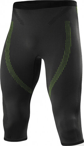thermolegging 3/4 Warm Alpine heren zwart/geel mt 54-56