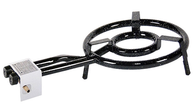 paellabrander 62 x 34,5 x 11 cm staal zwart
