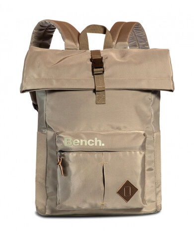 rugzak roll-top 24 liter 33 x 44 x 17 cm nylon lichtbruin