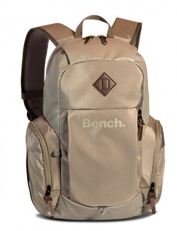 rugzak 18 liter 45 x 34 cm nylon lichtbruin