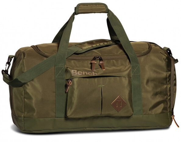 weekendtas Terra 42 liter nylon olijfgroen/bruin