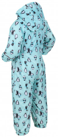 regenpak Cool Aqua Penguin junior polyamide lichtblauw mt 5 jaar