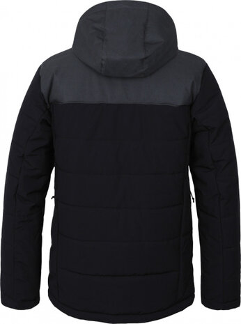 ski-jas Medwine heren polyester zwart/grijs maat XXL