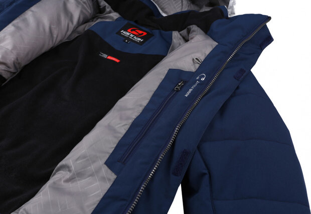 ski-jas Medwine heren polyester blauw/grijs maat 3XL