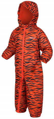 regenpak Blaze Orange Tiger junior polyamide oranje mt 5 jaar