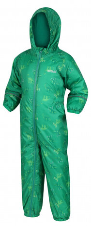 regenpak Jelly Bean Dinosaur junior polyamide groen mt 5 jaar
