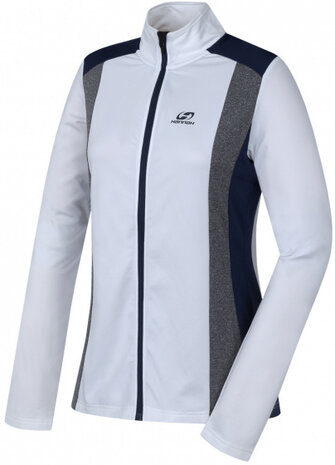 outdoorvest Nala dames polyester wit/grijs/blauw mt 42