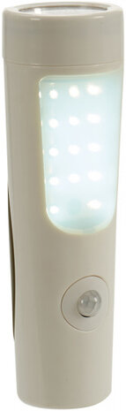 zak- en nachtlamp 10 x 17 cm 40/50 lumen wit 2-delig