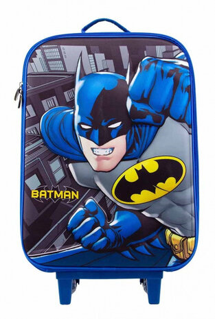 handbagagetrolley Batman 30 liter softcase blauw