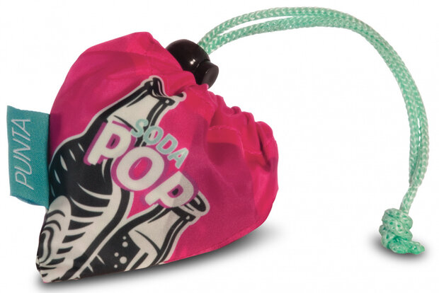 shopper Sodapop dames 12 liter polyester blauw/roze