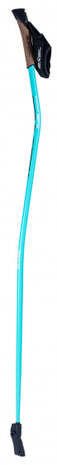 Nordic walking stokken Trainer Curve 105 cm carbon aqua