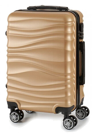 handbagagetrolley Waves 34,5 liter hardcase goud