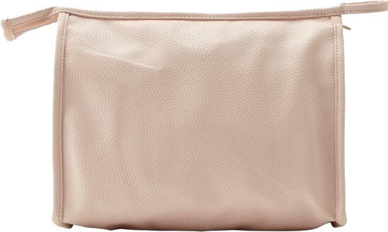 toilettas Siri dames 26 x 9 x 20 cm polyurethaan lichtroze