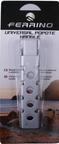 handgreep 12 cm aluminium zilver