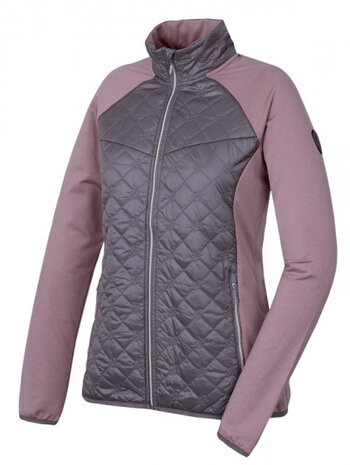 outdoorvest Elsa dames polyester roze/grijs maat 40
