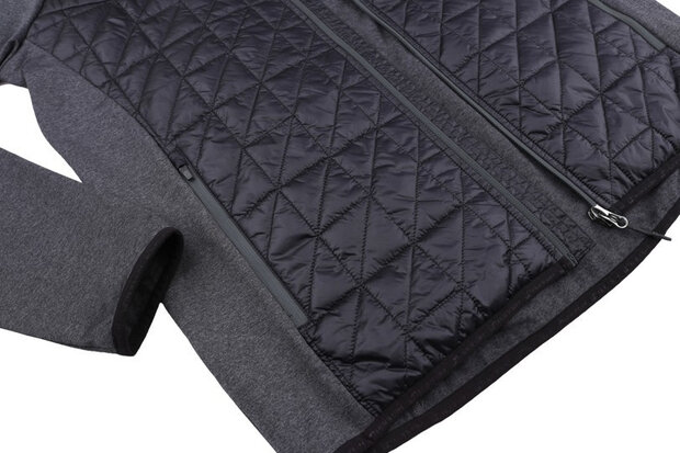 outdoorvest Enryx heren polyester donkergrijs maat M