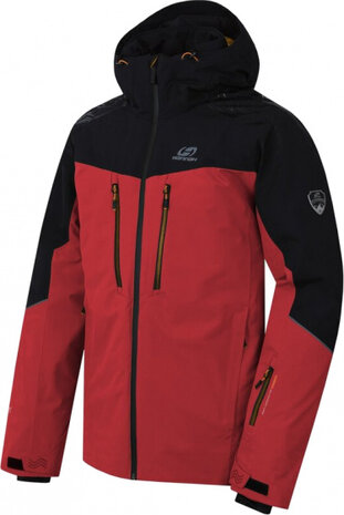 ski-jas Bergerson heren polyester rood/zwart maat L