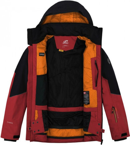 ski-jas Bergerson heren polyester rood/zwart maat L