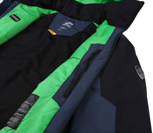 ski-jas Bergerson heren polyester navy/zwart maat M