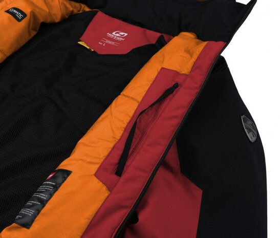 ski-jas Bergerson heren polyester rood/zwart maat XXL