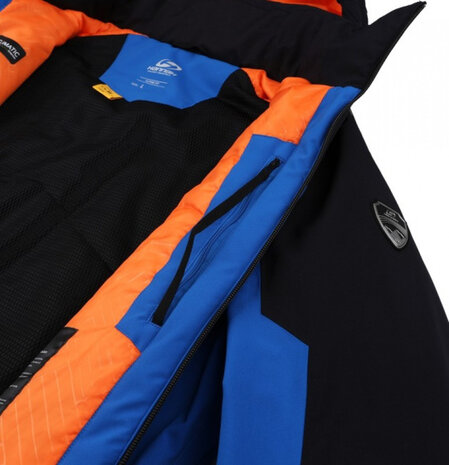 ski-jas Bergerson heren polyester blauw/zwart maat L
