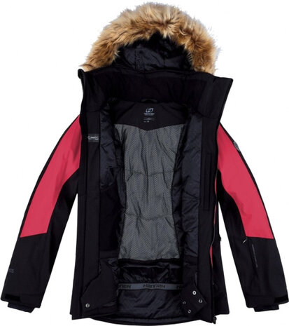 ski-jas Canna dames polyamide roze/zwart maat 38