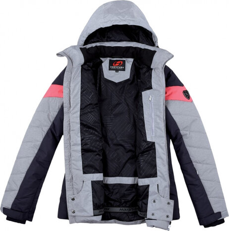 ski-jas Cocco dames polyester lichtgrijs maat 42