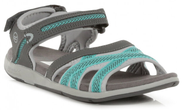 sandalen Lady Santa Clara dames grijs/turquoise mt 37