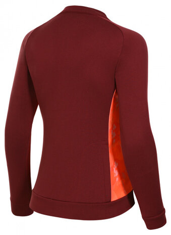longsleeve P-Sweet Leafs dames polyester donkerrood mt 46