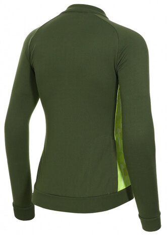 longsleeve P-Sweet Leafs dames polyester donkergroen mt 42