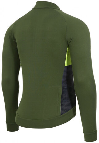 longsleeve P-Cruising heren polyester donkergroen maat L