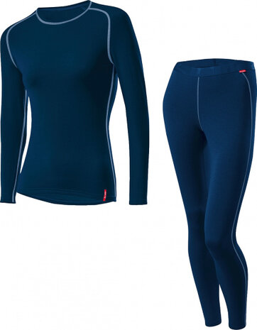 thermoset dames polypropyleen navy 2-delig maat 42