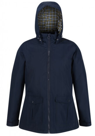 outdoorjas Myrrhine dames polyester donkerblauw mt XS