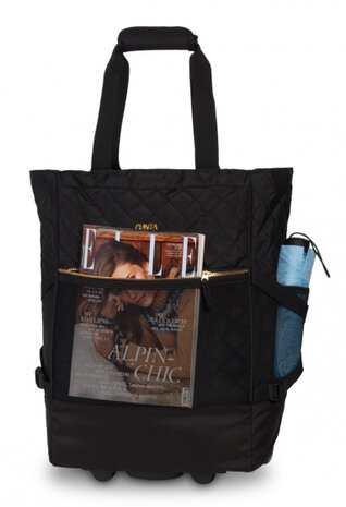 trolley shopper Wheel Classy 33 liter polyester zwart