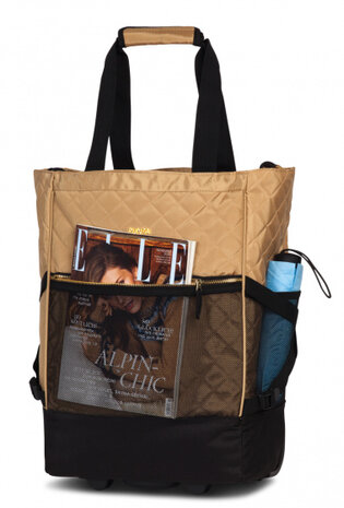 trolley shopper Wheel Classy 33 liter polyester beige