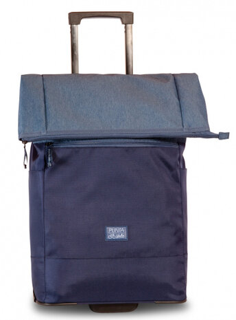 trolley shopper Velo 27/35 liter nylon/polyester blauw