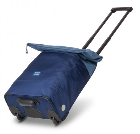trolley shopper Velo 27/35 liter nylon/polyester blauw