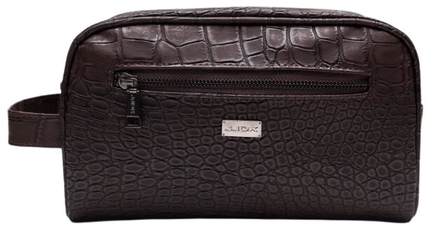toilettas Croro 4,8 liter 25 x 16 cm polyurethaan bruin