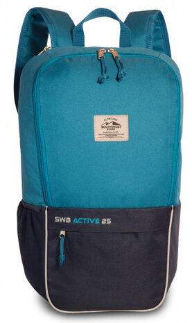 rugzak Active 18 liter 27 x 34 cm polyester blauw