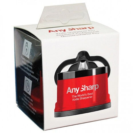messenslijper Pro 6 x 5 cm staal rood/zwart